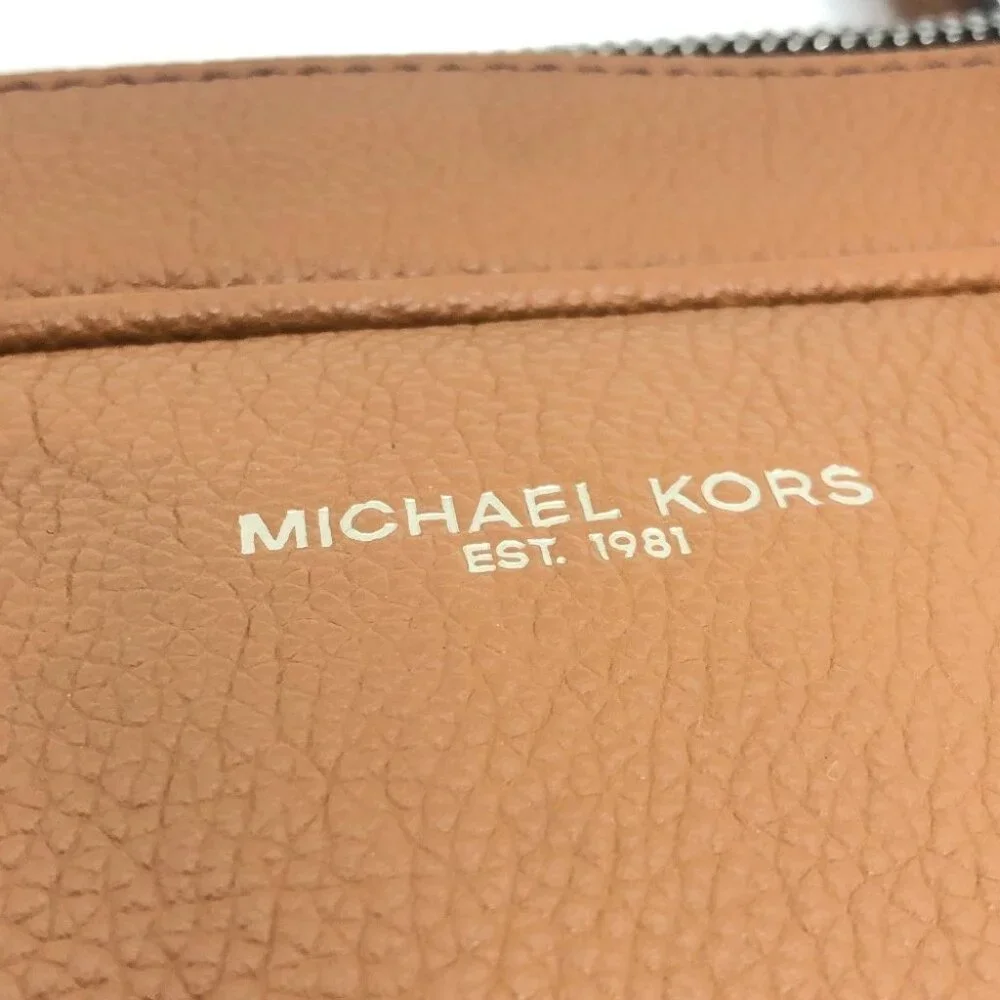 Michael Kors logo Bag 2WAY Briefcase Document Bag Business bag Leather Brown